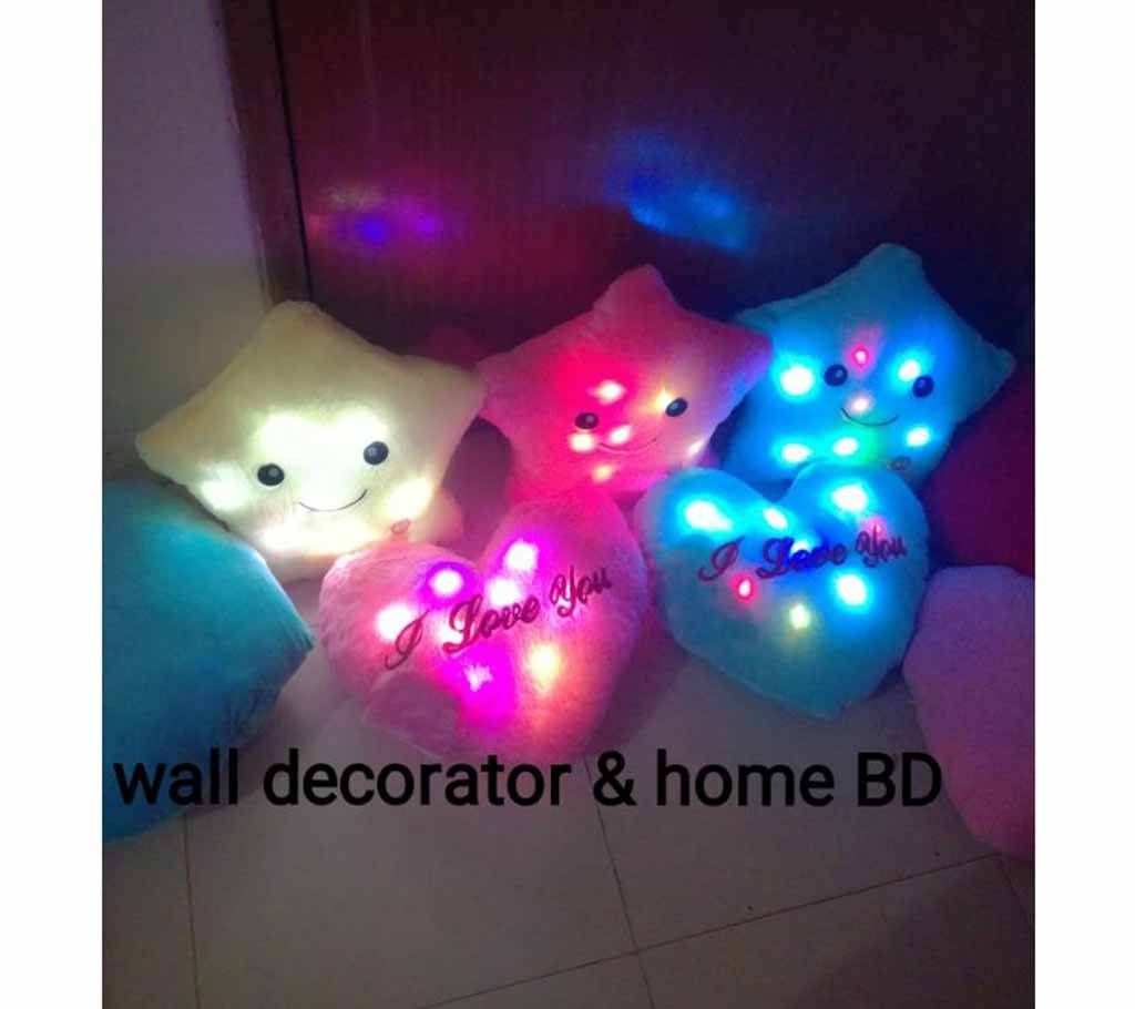 LED light emoji pillow