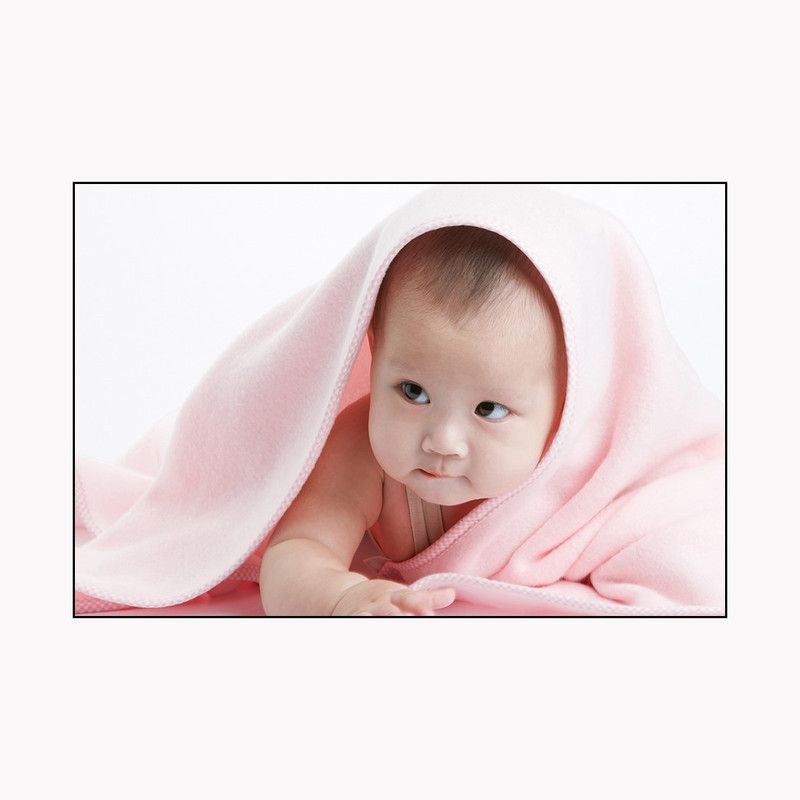Poster N Frame Textured Cute Baby Paper Print  (12 inch X 18 inch)