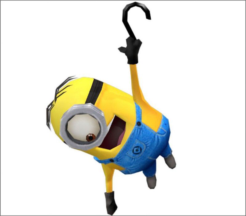 Burhani Decor 47 cm Hanging Minions Wall Sticker Design(Cover Area:- Self Adhesive Sticker  (Pack of 1)