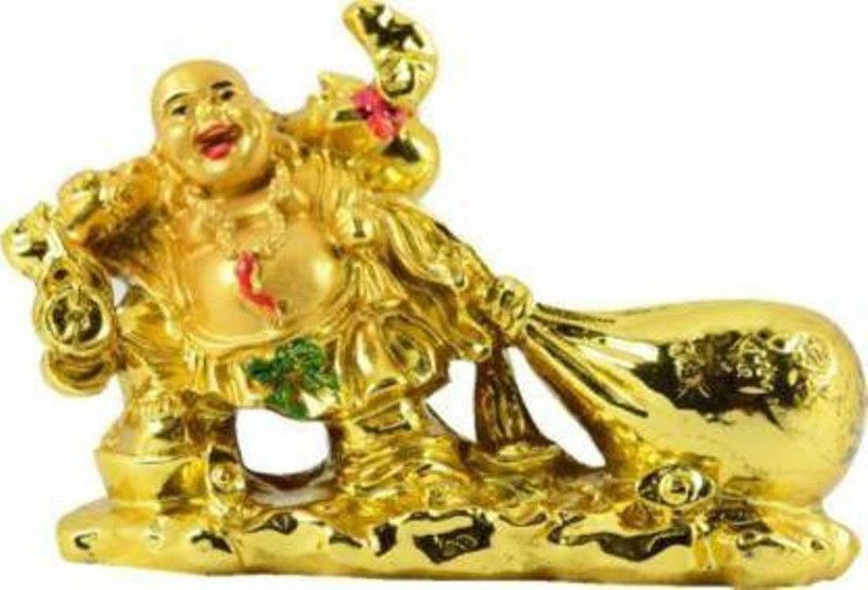 ASTRUMS Decorative Showpiece - 6 cm  (Polyresin, Gold)