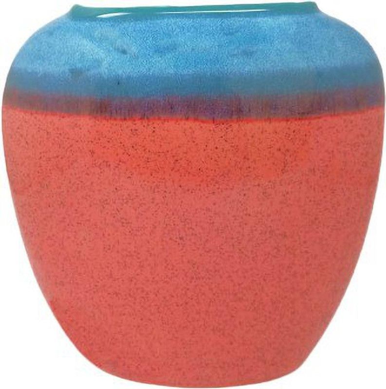 Gadget Bucket Ceramic Vase  (9 inch, Multicolor)