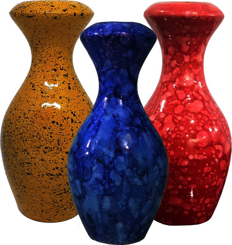 72 Salute Wooden Vase  (6 inch, Brown)
