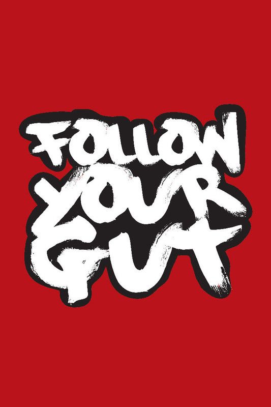 Seven Rays Follow Your Gut Paper Print  (18 inch X 12 inch)