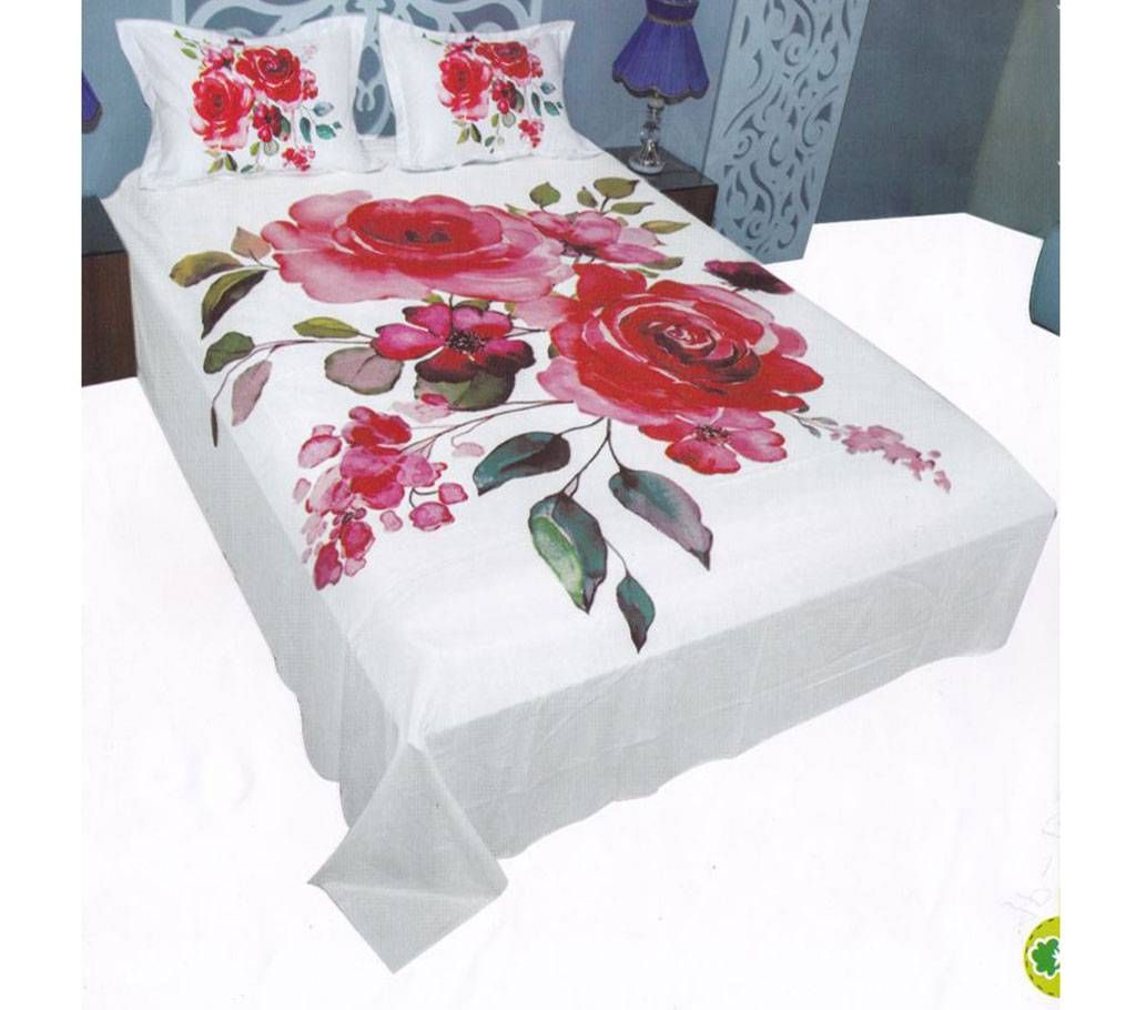 Cotton Double (Home Text) Size Bed Sheet