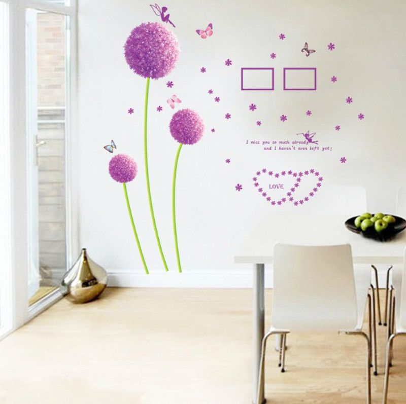 CRIMSON DECORS PINK DANDELION  (70 cm X 50 cm, Multicolor)