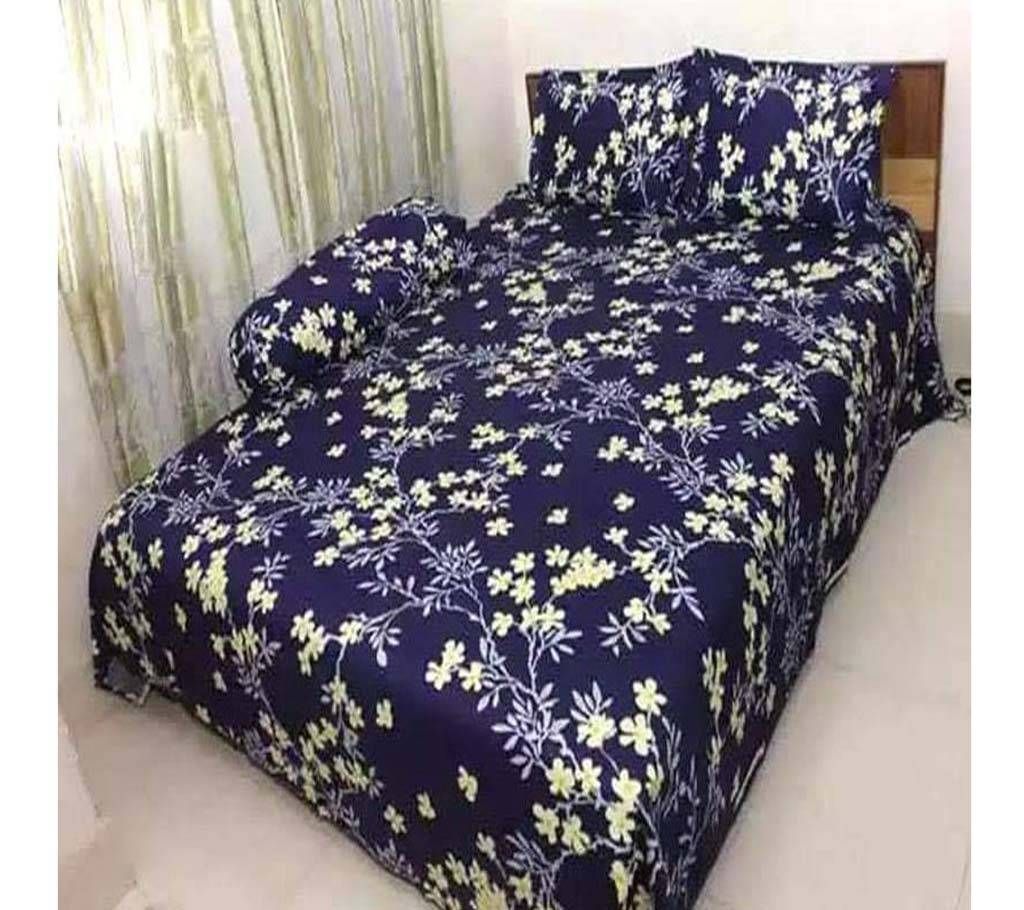 Multicolor Cotton King Size Bed Sheet Set