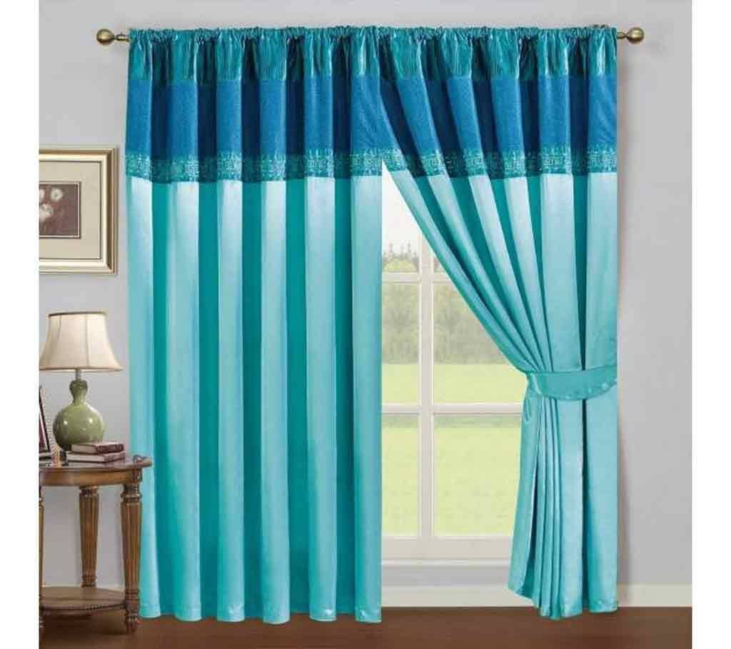Italian Design Satin 2 Pieces Curtains Set