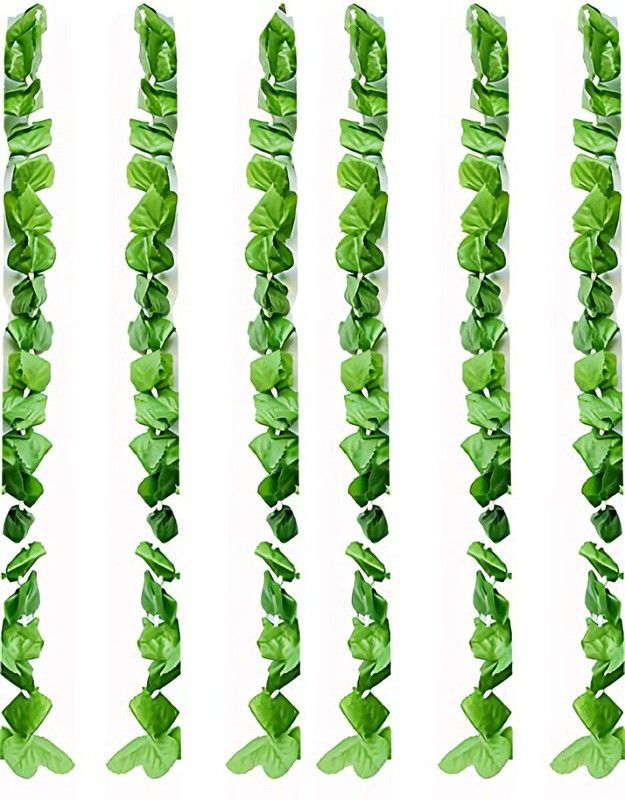 AANA GANA Green Carnations Artificial Flower  (72 inch, Pack of 5, Garlands)