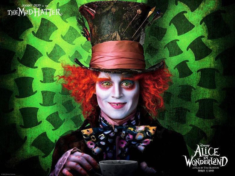Movie Alice In Wonderland (2010) Johnny Depp Poster POSTER PRINT ON 36X24 INCHES Photographic Paper  (36 inch X 24 inch, Rolled)