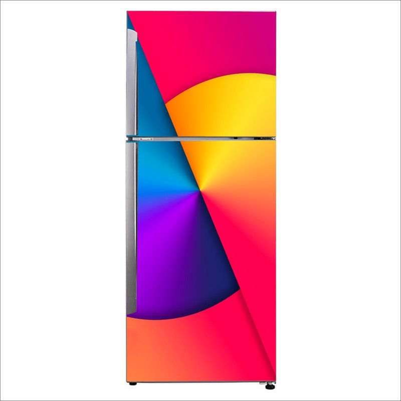 Advait Designs 60 cm Advait Designs Decorative abstract cross shapes design Extra Large Fridge Sticker Self Adhesive Sticker  (Pack of 1)