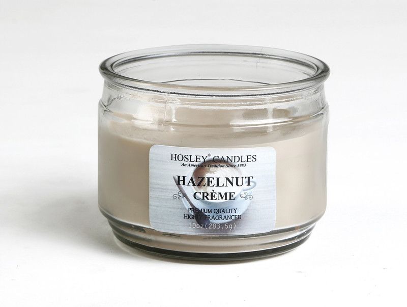 Hosley Hazelnut Crème 2 Wick Candle  (Beige, Pack of 1)