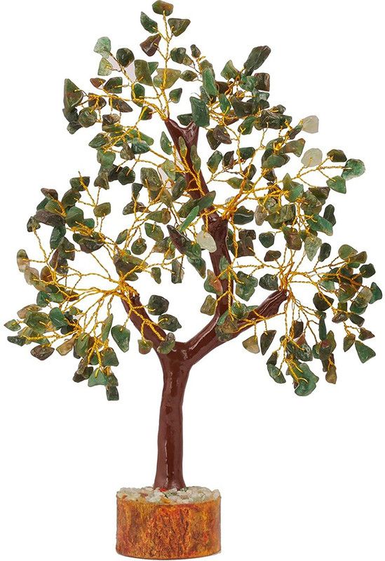 MGNESTRA Decorative Showpiece - 10 cm  (Crystal, Dark Green)