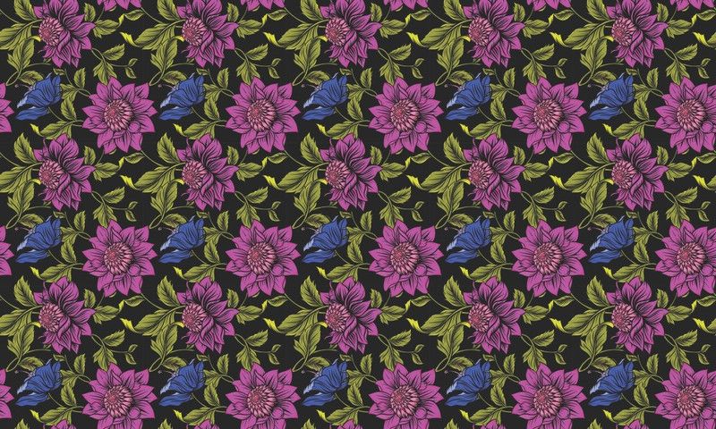 GNRC Floral & Botanical Multicolor Wallpaper  (40 cm x 160 cm)
