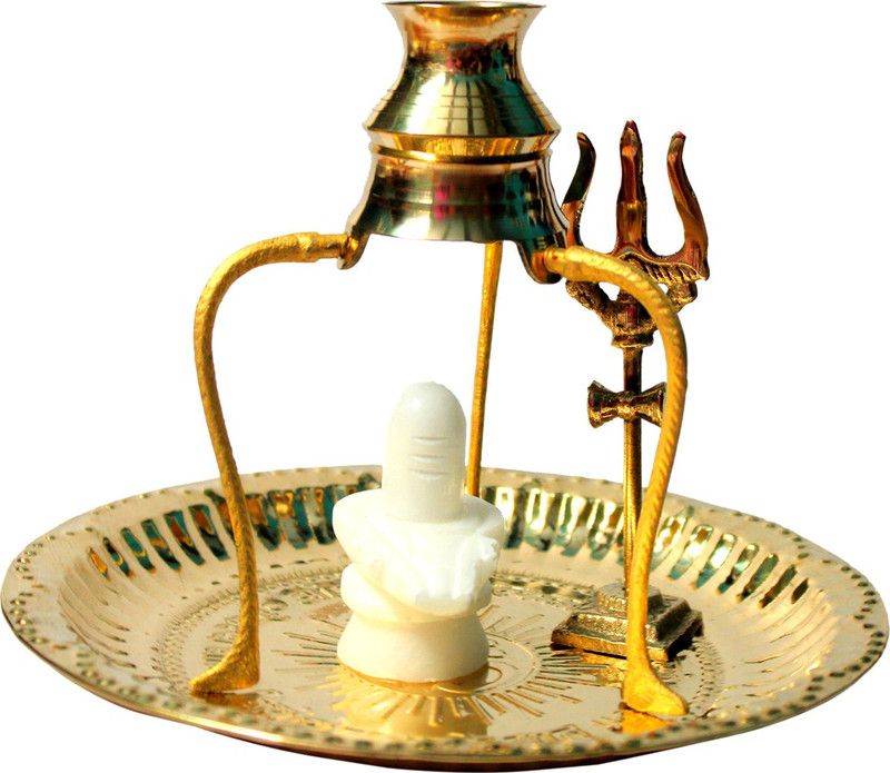 SBBCO Decorative Showpiece - 12 cm  (Brass, Gold, White)