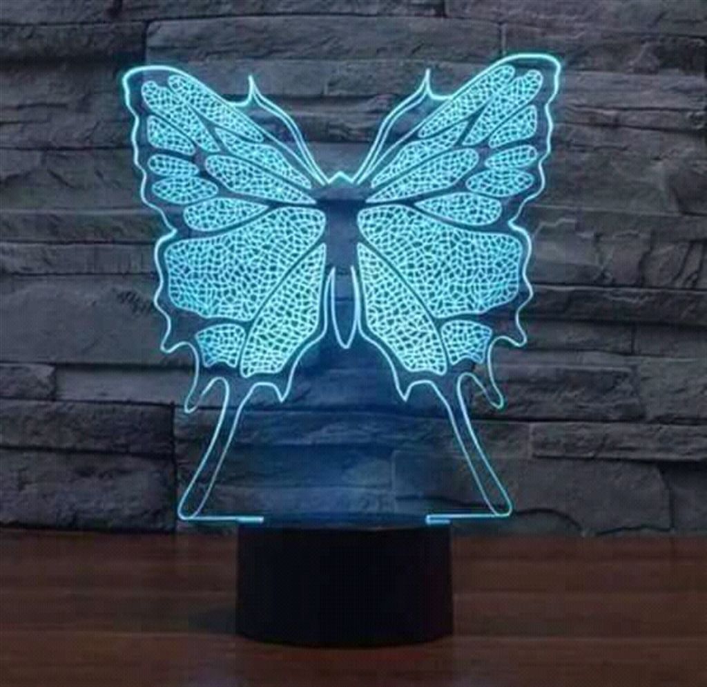 Butterfly Remote Control 3D Lamp