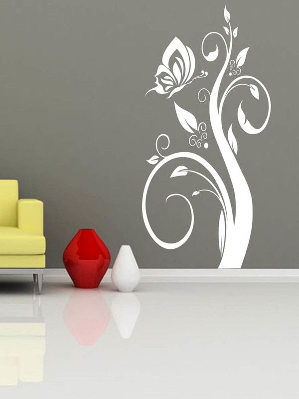 ALLURE 117 cm Butterfly Design Self Adhesive Sticker  (Pack of 1)