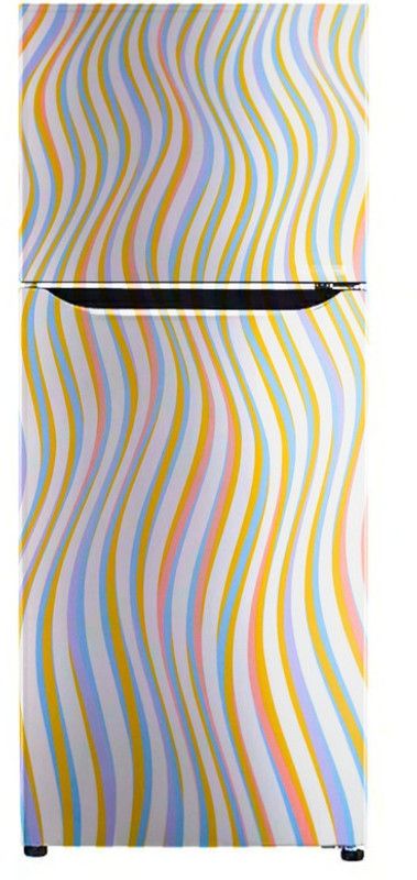 Advait Designs 60 cm Advait Designs abstract colourfull lines wallpaper poster Adhesive Vinyl sticker fridge wrap decorative sticker (pvc vinyl covering area 60cm X 160cm ) Self Adhesive Sticker  (Pack of 1)