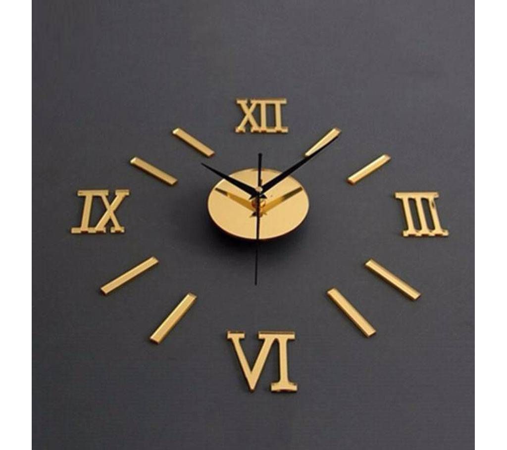 Luxury Large 3D Wall Clock Stickers