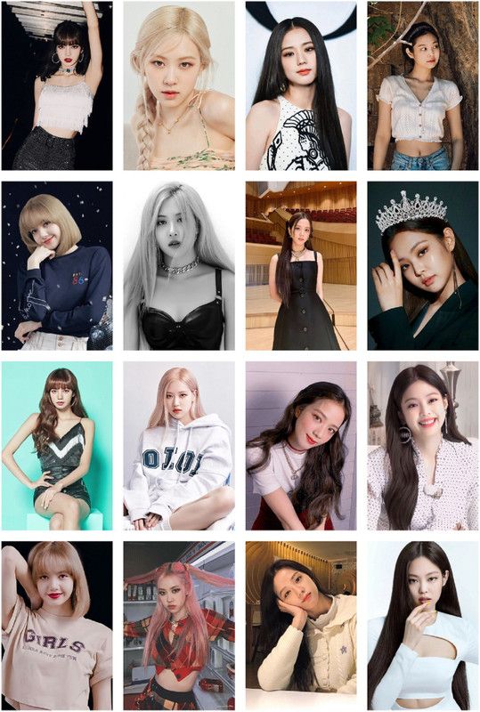 Pack of 16 Blackpink Photocards collection Design-3 | HD+ Quality (4 x 3 Inch) (Size - A7) Photographic Paper  (4 inch X 3 inch, Packed in Safety Box)