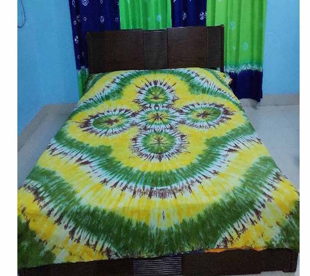 Tie Dye Double Size Bed Sheet Set