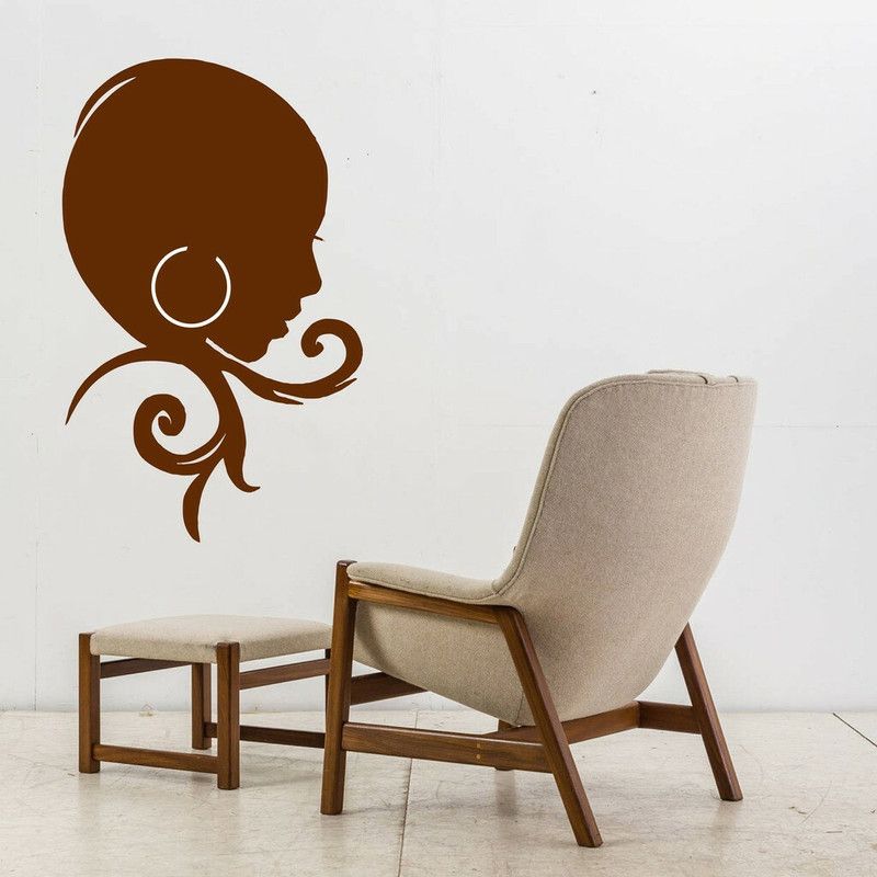 Decor Villa 48 cm Decor villa Girl Wall Decal & Sticker Self Adhesive Sticker  (Pack of 1)