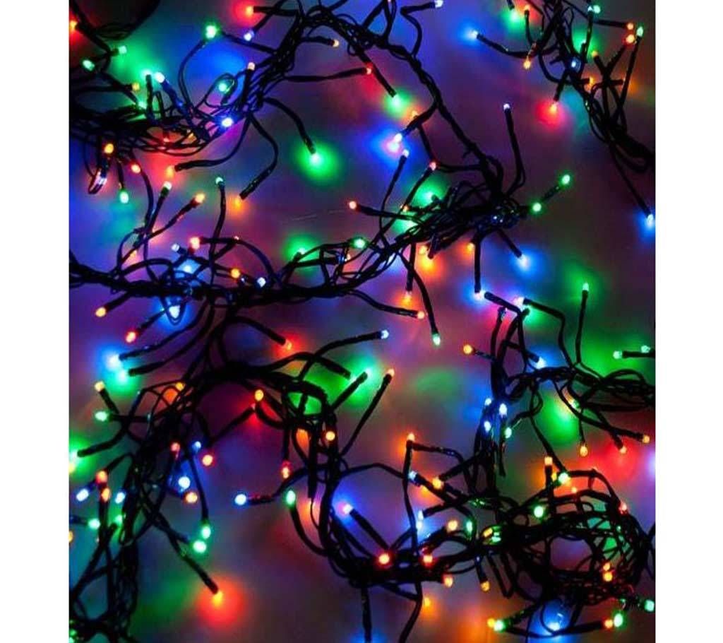 Multicoloured LED Christmas Cluster Lights