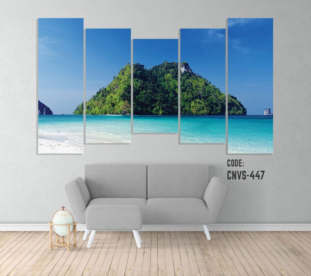 CNVS-447 Sea Mountain Wall Canvas Art Prints 48 inch x 24 inch