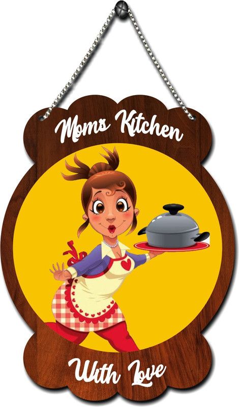 2 O'Clock KITCHEN WALL HANGING-5  (Multicolor)