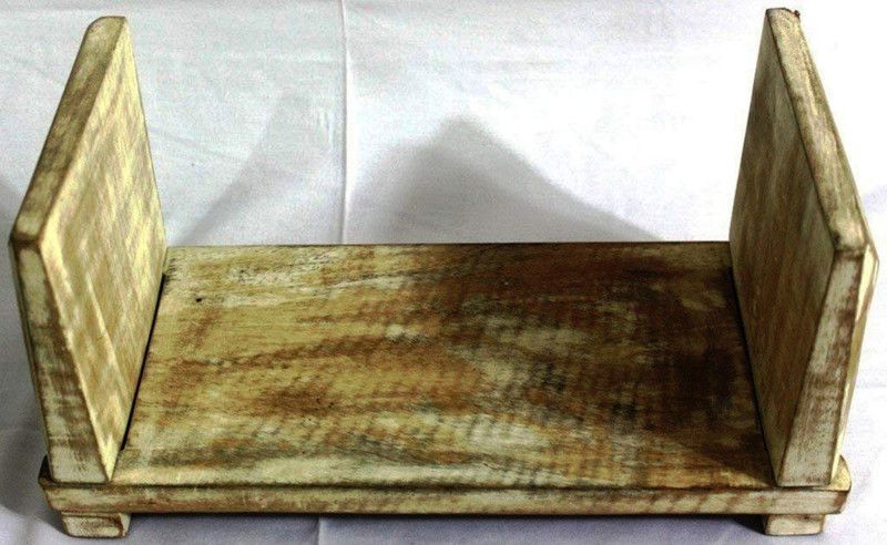 Online Art Effects Mango Wood Home & Office Table Top Wood Book End  (Brown, Pack of 1)