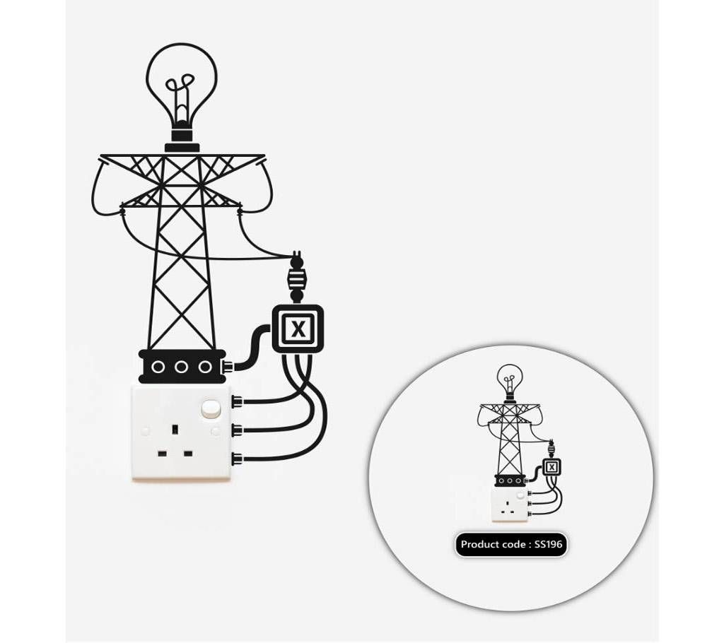 Save Energy Switch & Socket Vinyl decals removable High Quality Sticker - DDecorator