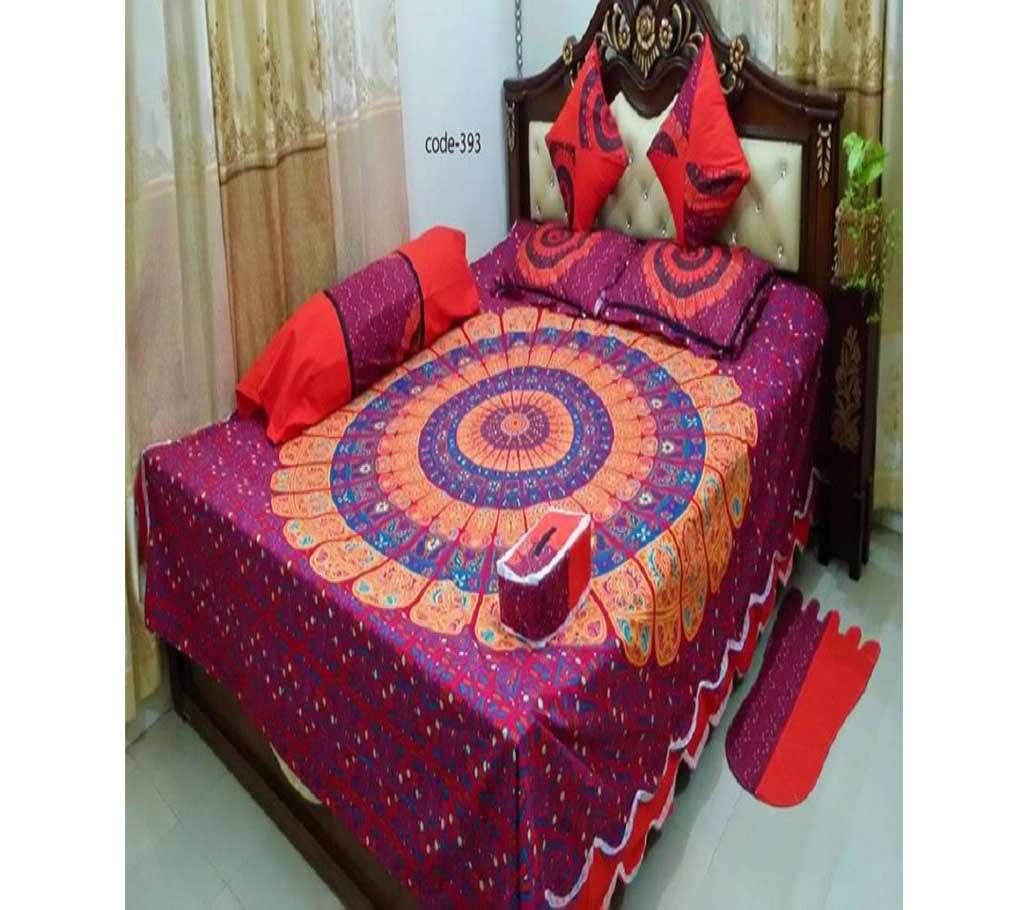 8 Piece Double Size Bed Sheet 393