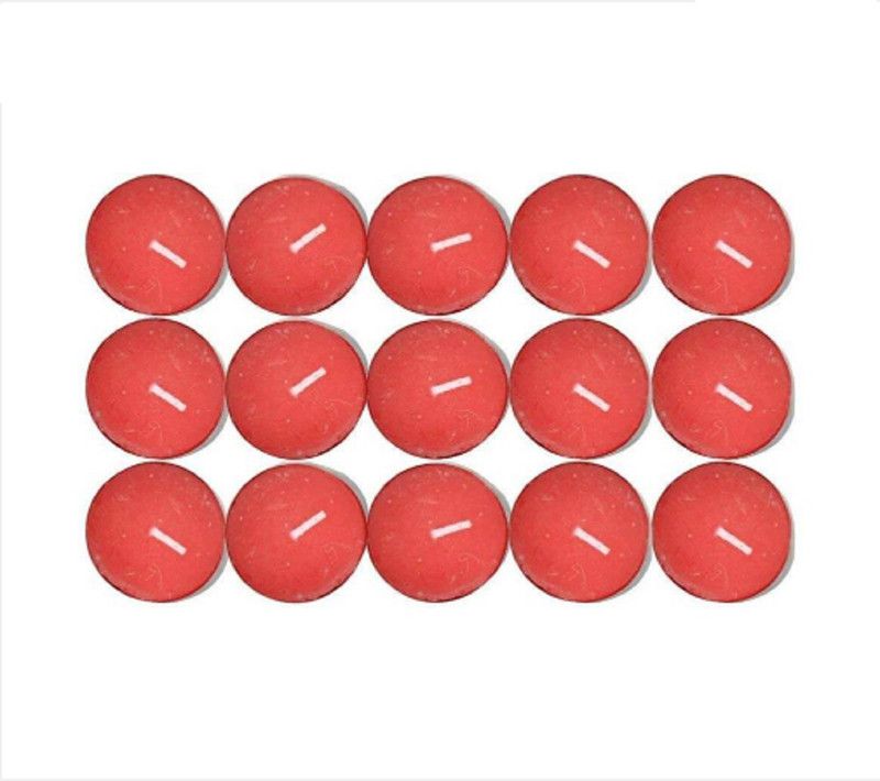 PRIMEMART Diwali Red Candle  (Red, Pack of 50)