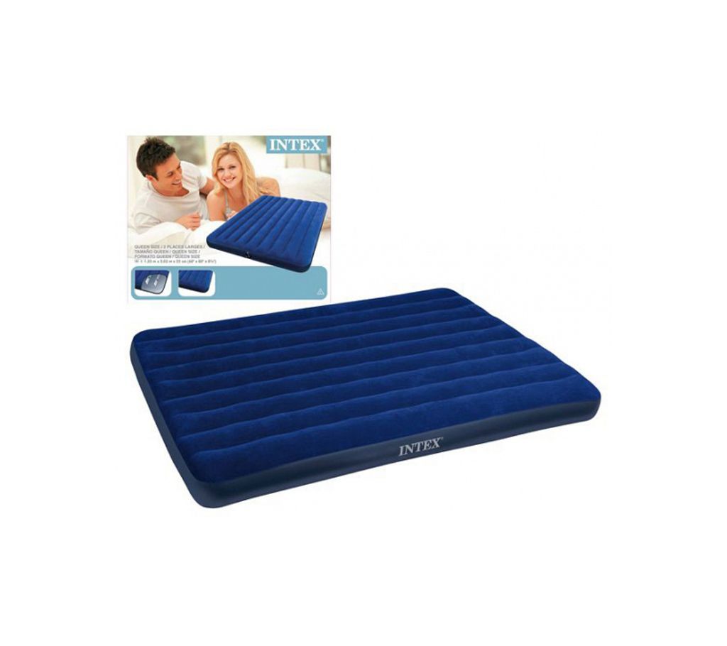 INTEX Inflatable Queen Size Air Bed With Electric Pump