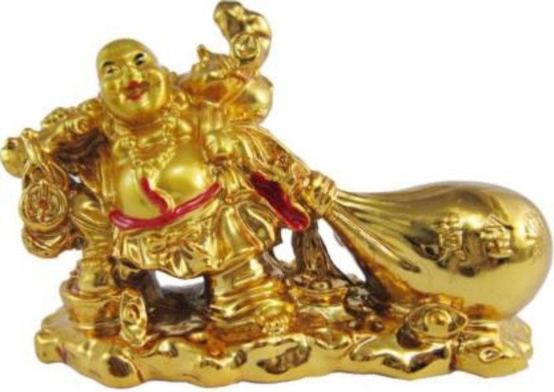 God Bless Decorative Showpiece - 6.3 cm  (Polyresin, Gold)