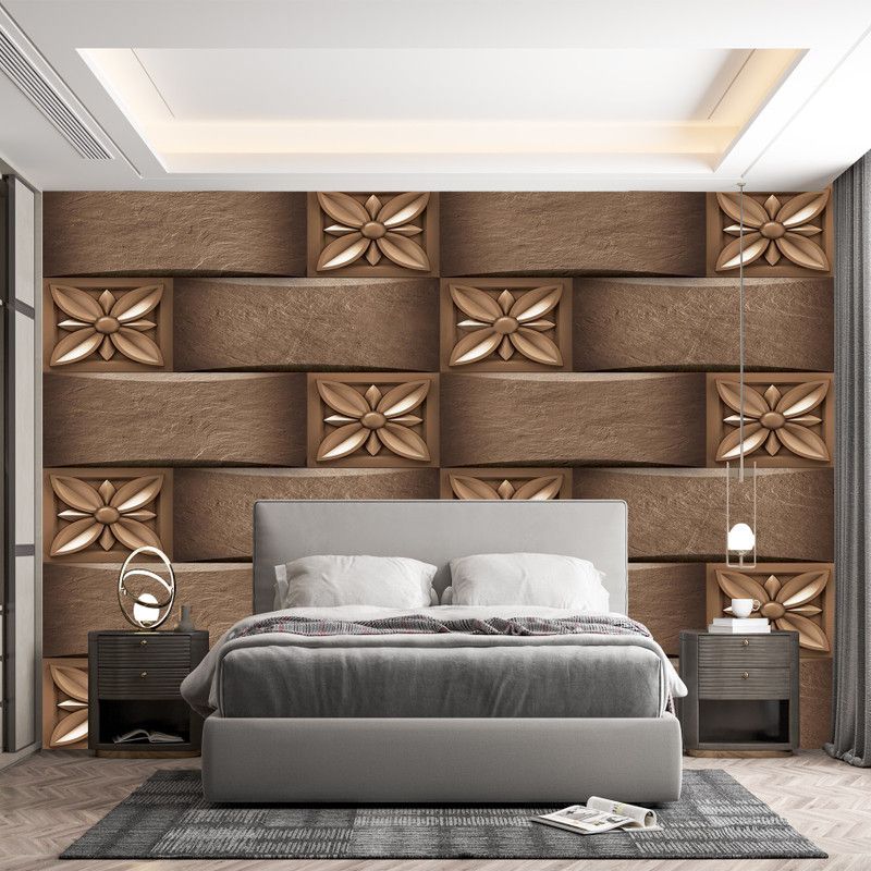 UNIQUE Decorative Brown Wallpaper  (245 cm x 40 cm)