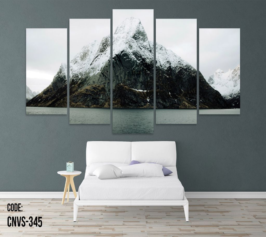 CNVS-345 Sea Mountain Wall Canvas Art Prints 78 inch x 48 inch