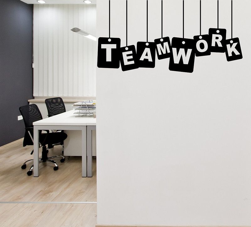 Littlebuds 80 cm Teamwork Wallsticker Removable Sticker  (Pack of 1)