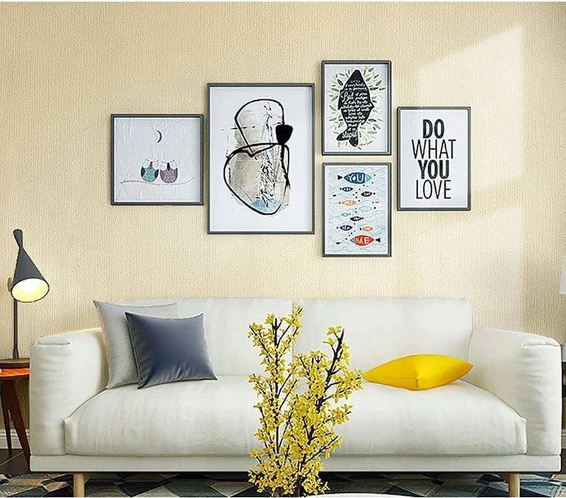 V R KART Decorative Beige Wallpaper  (70 cm x 9 cm)