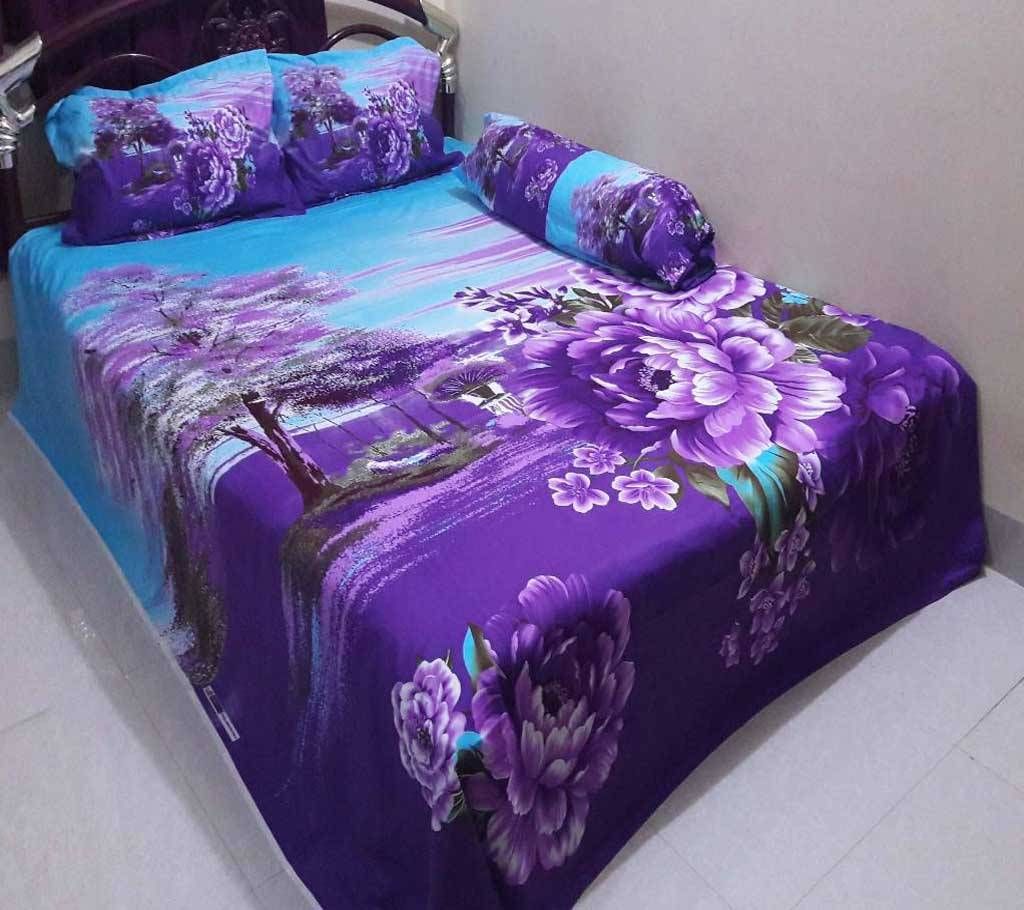 Cotton King Size Bed sheet Set - 4 Piece (BS 005)