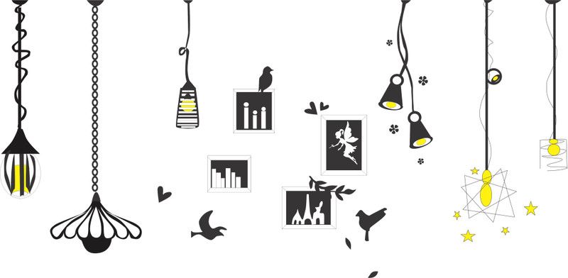 WALL STICKER 50 cm GNWD200 Self Adhesive Sticker  (Pack of 1)