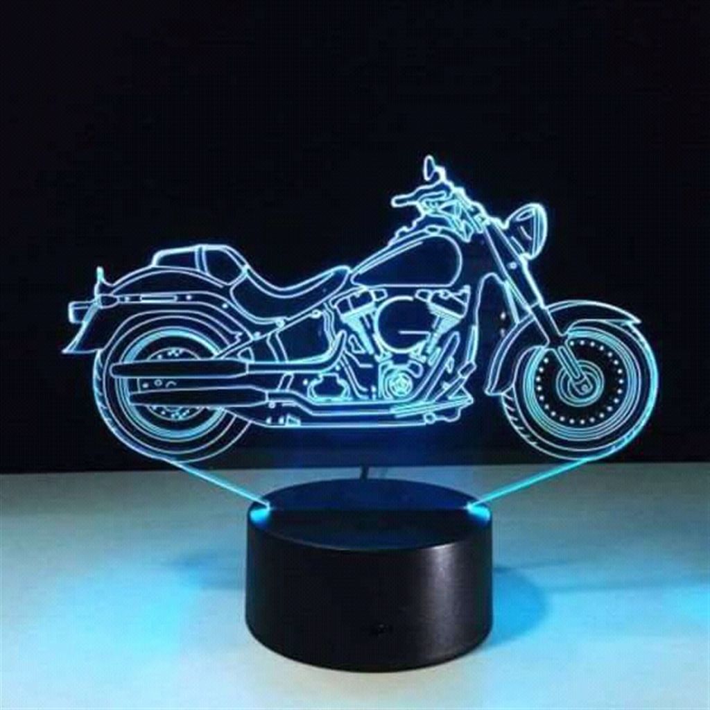 Motor Bike Remote Control 3D Lamp