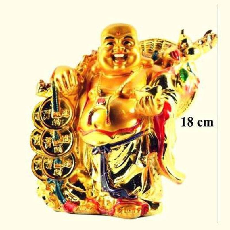 ASTRUMS Decorative Showpiece - 18 cm  (Polyresin, Gold)