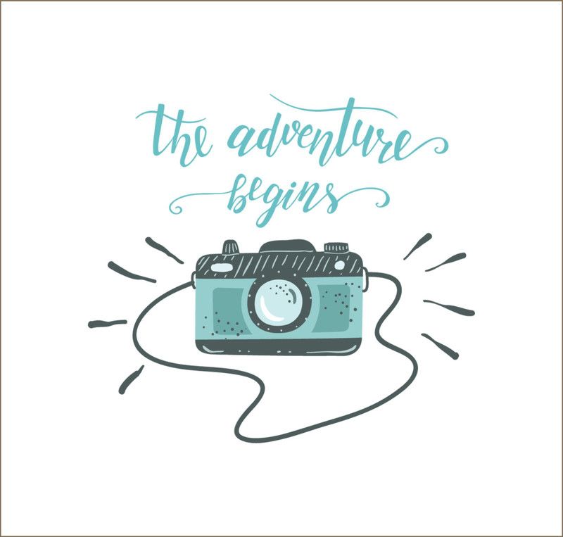 DivineDesigns 56 cm Adventure Begins Sticker Self Adhesive Sticker  (Pack of 1)