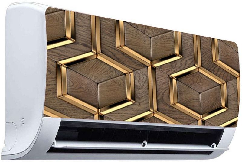 QTH 91 cm QTH PATTERNS DESIGN AC STICKER SUITABLE FOR ALL TYPE OF AC QTH-AC-6261 Self Adhesive Sticker  (Pack of 1)