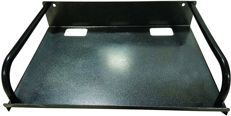 108 Multipurpose Set top box/speaker stand Iron Wall Shelf  (Number of Shelves - 1, Black)