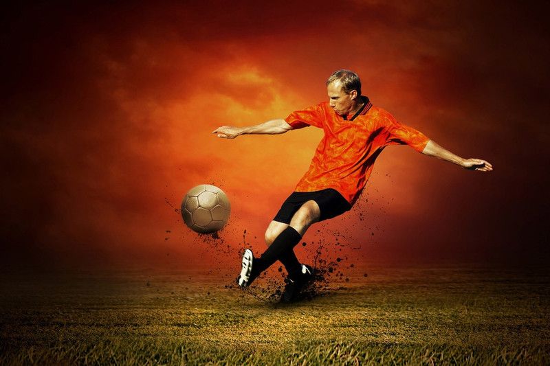 Mntc Poster Of Passion Of Soccer (31 Cms X46 Cms X 31 Cms, Red) Paper Print  (12 inch X 18 inch, Rolled)