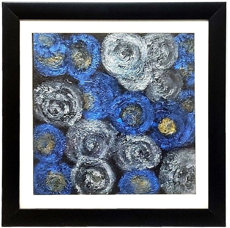 Preet Arts Acrylic 13.5 inch x 13.5 inch Painting  (With Frame)