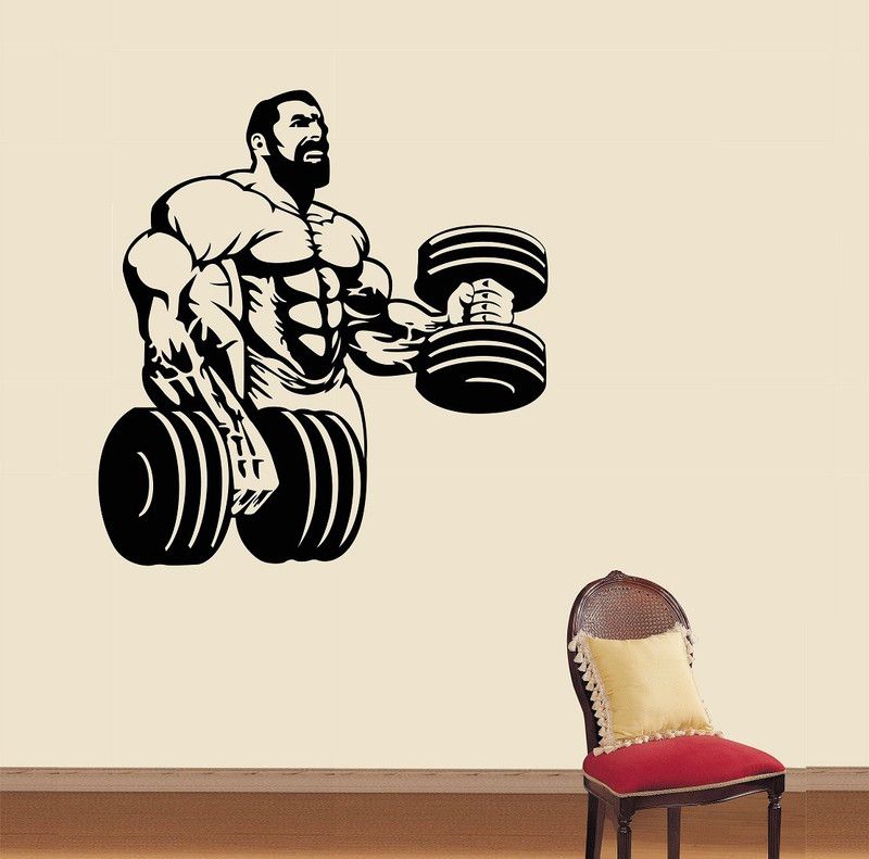 Littlebuds 50 cm Gym Trainer Removable Sticker  (Pack of 1)