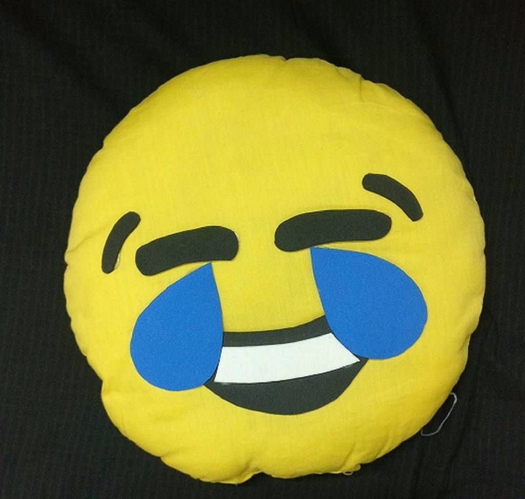 Crying emo Cotton Pillow