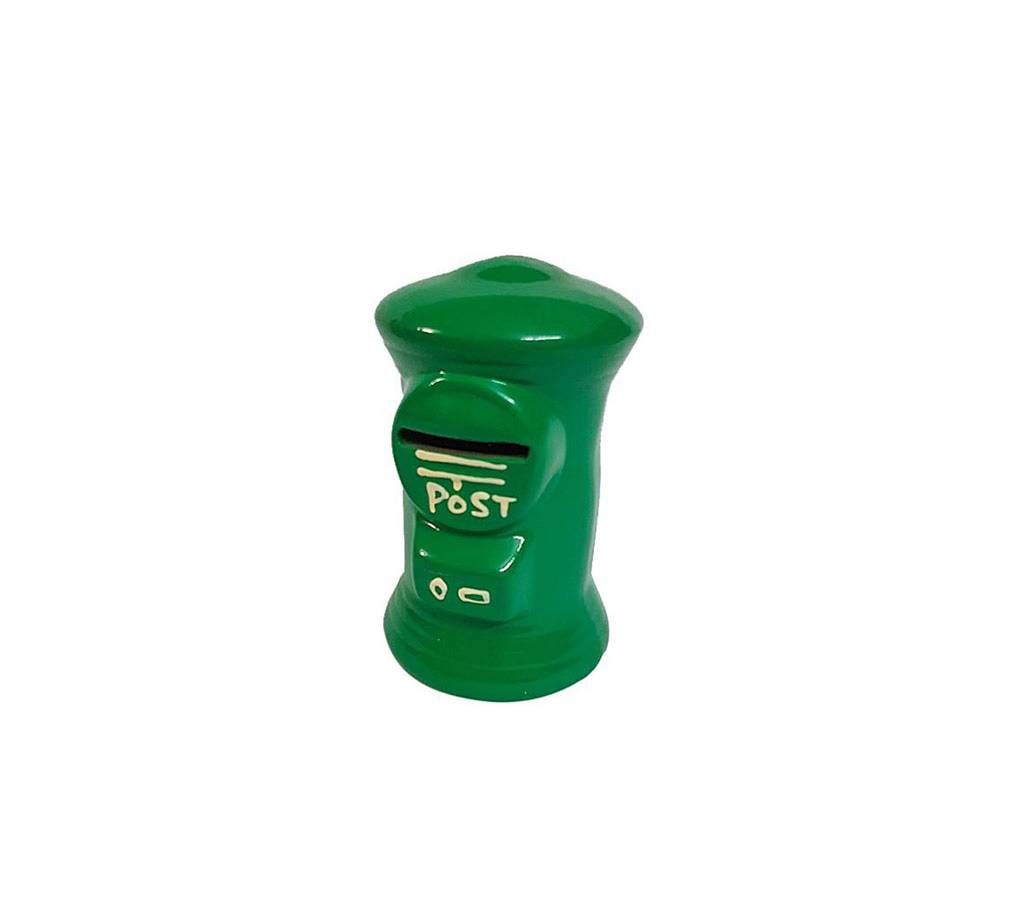 Postbox Coin Bank Box Showpiece - Green